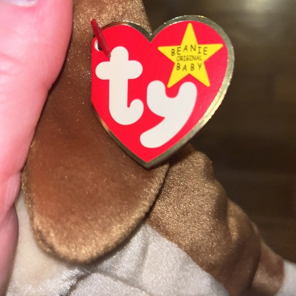 Ty Beanie Baby Basset Hound Vintage 1990s Tracker Rare With Tush Tag - Picture 8 of 11